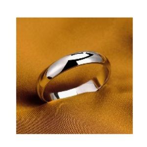 Silver Minimalist Band Ring Unisex Style